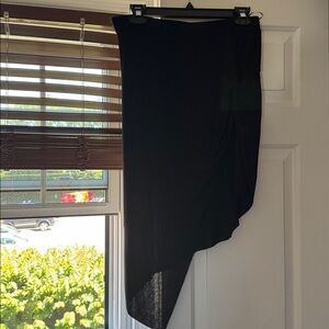 Zara Elegant Black Midi Skirt